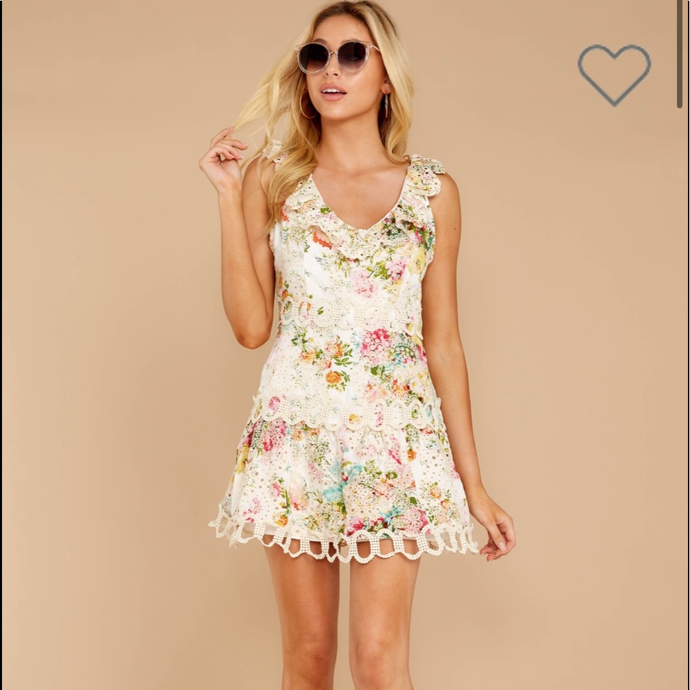 Looking For The One Floral Eyelet Dress